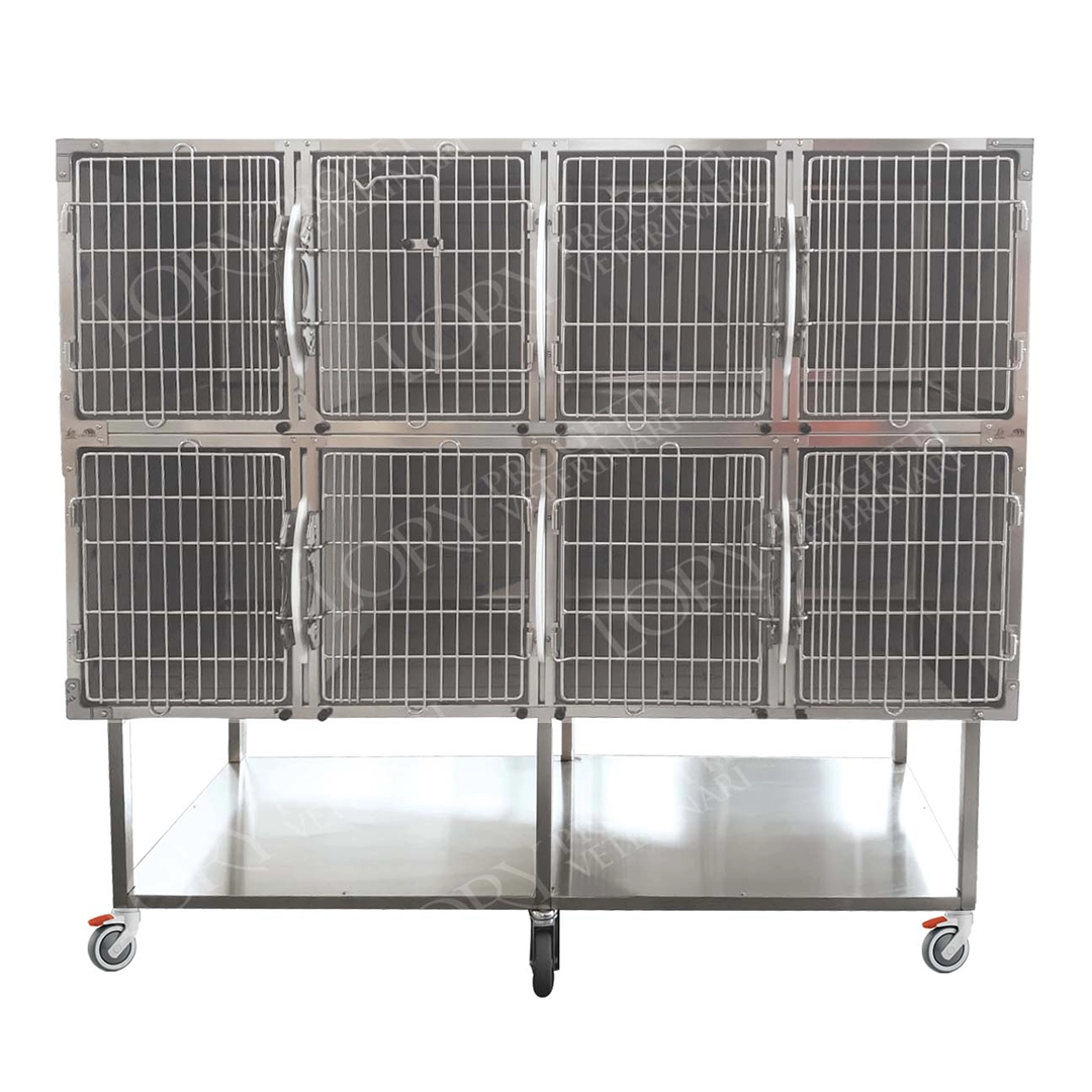 Small animal inpatient cage 8 places