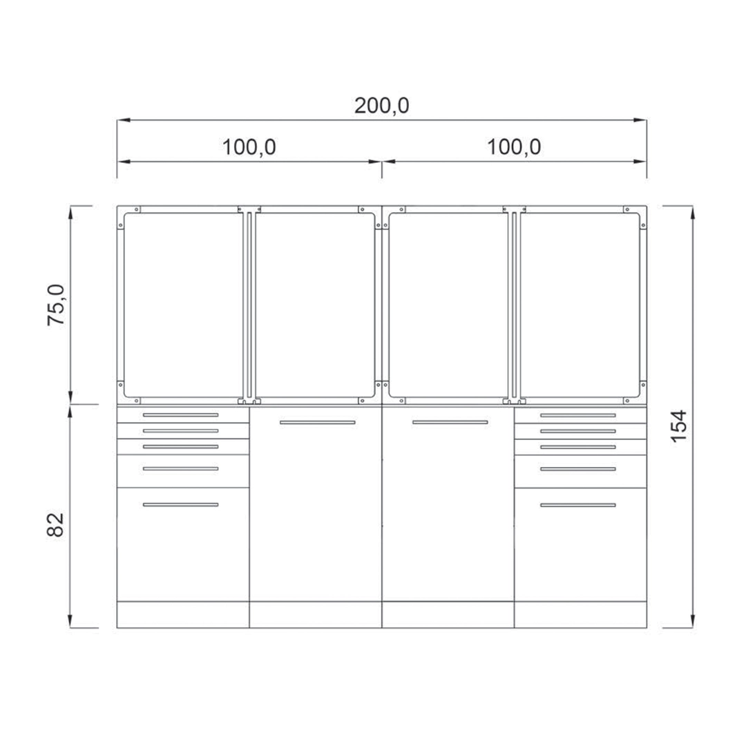 Standard inpatient cage 4 places on cabinet - Image 2