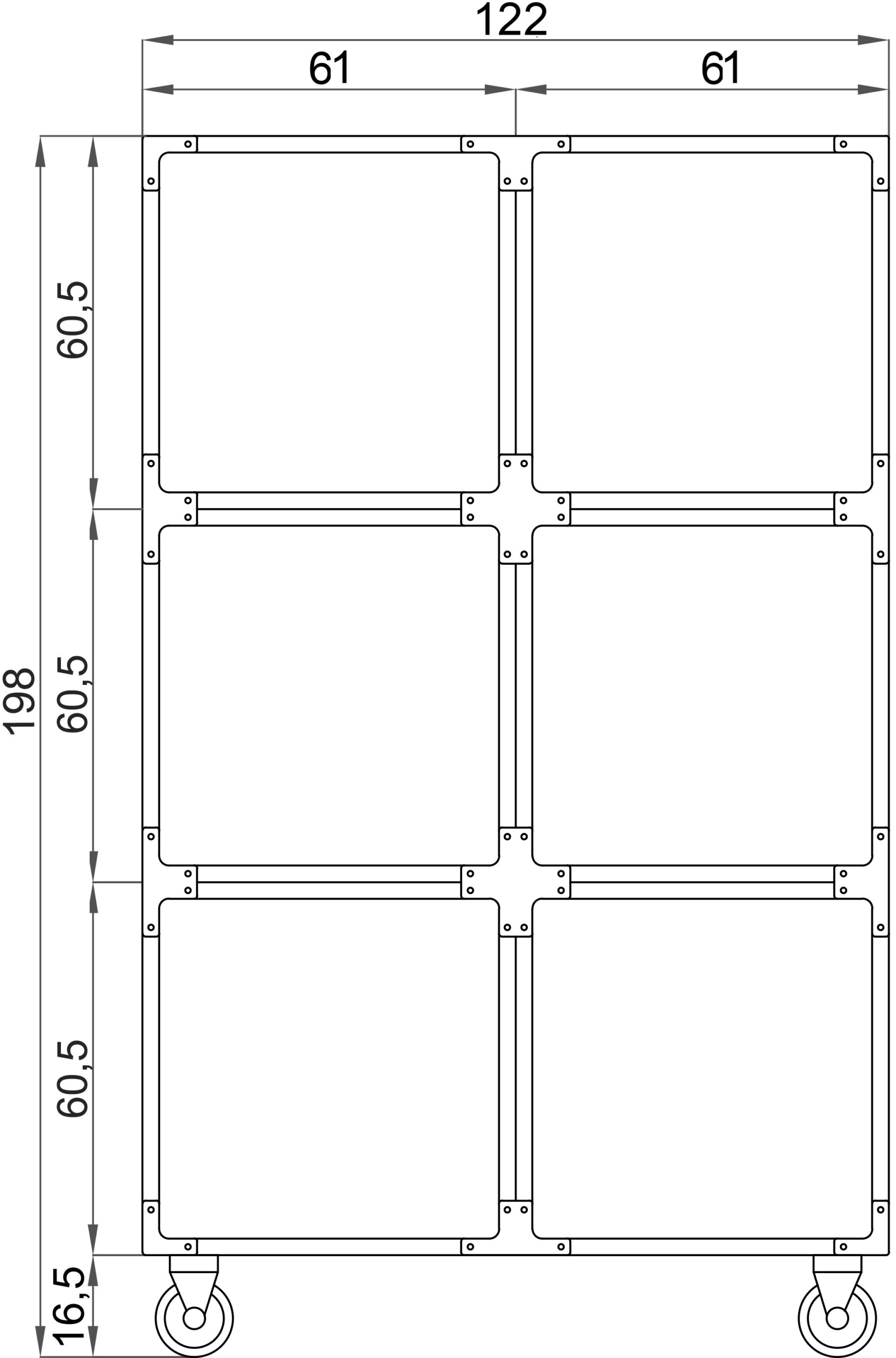 PVC cage 6 places - Image 2