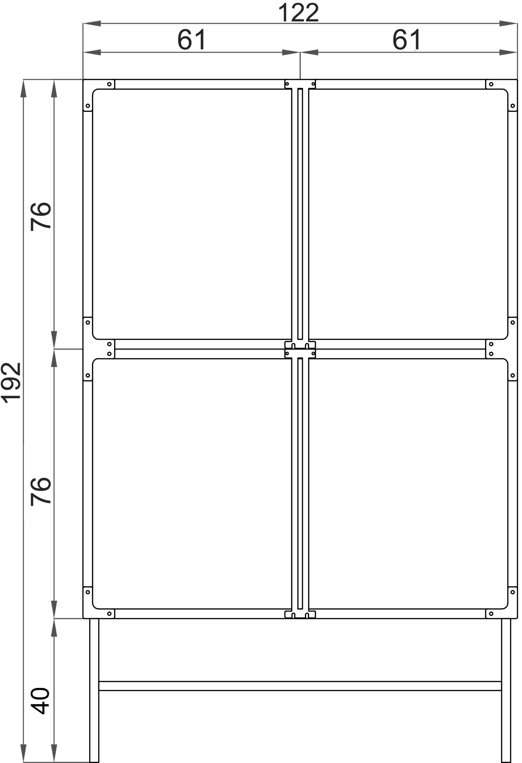 Gabbia in PVC 4 posti - immagine 2