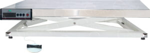 AISI 304 Stainless Steel Electric Veterinary Examination Table mod. Gamma with scale