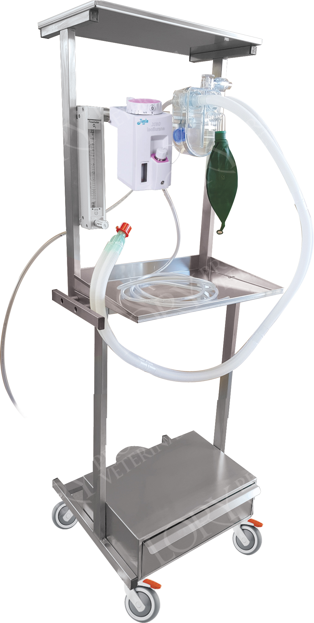 Set-up for anesthesia system with isoflurane