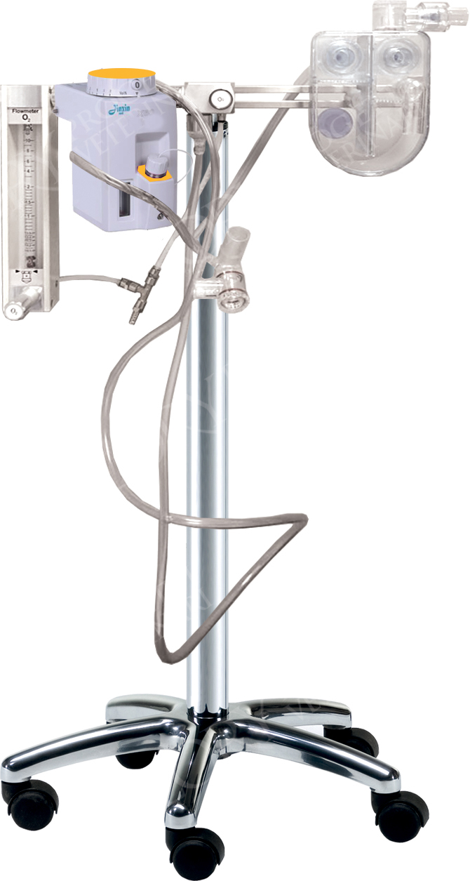 Stand for gaseous anesthesia with sevoflurane