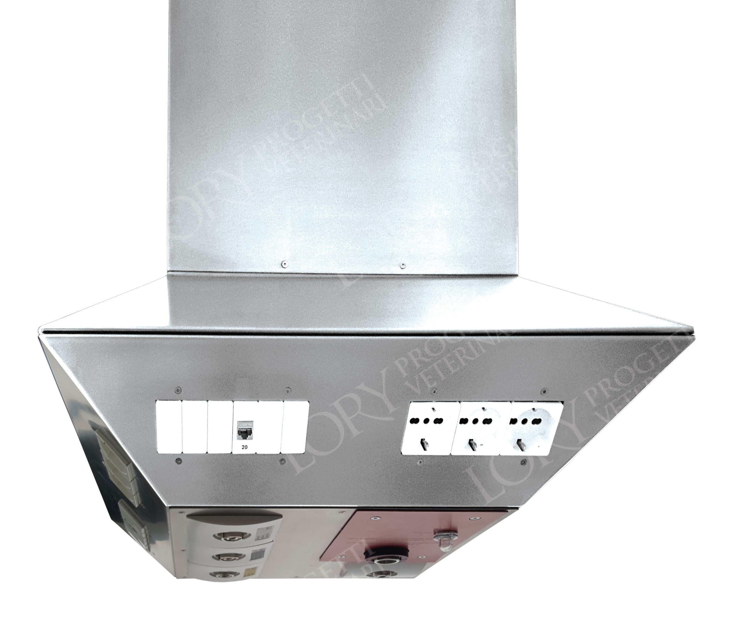 Ceiling-mounted anesthesia turret