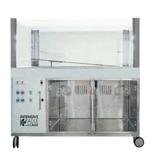 Intensive care wall cradle with cage