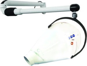Professional ozone hair dryer with wall mount