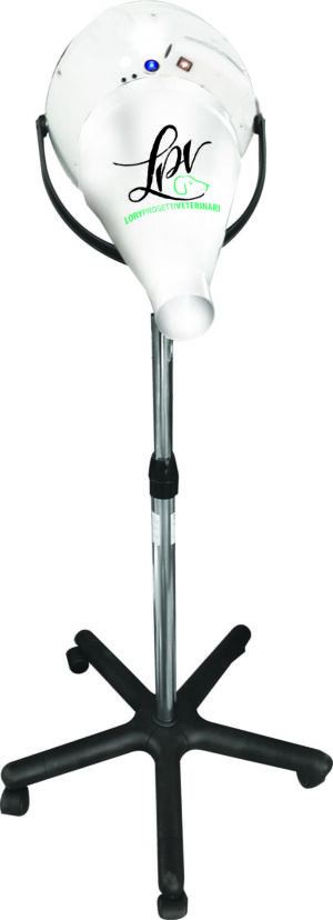 Professional hair dryer with stand on wheels