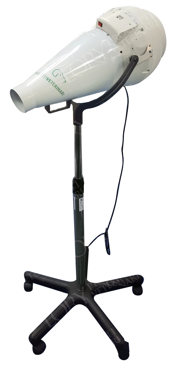 Professional ion hair dryer with stand on wheels