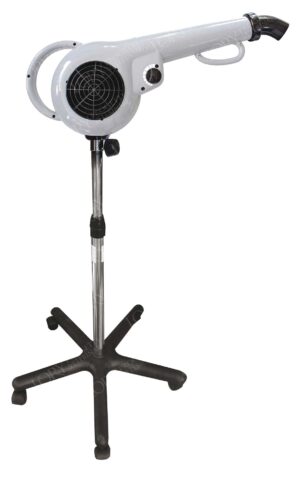 Professional hair dryer with stand on wheels