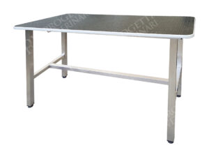 Visiting table mod. Black rubber top