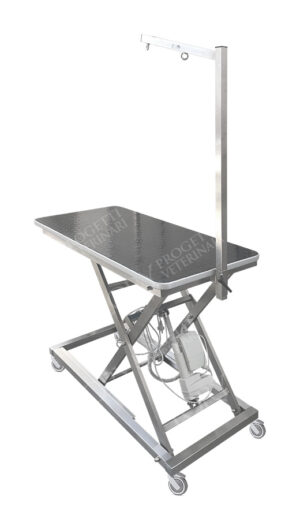 Tavolo inox mod. Giove su ruote