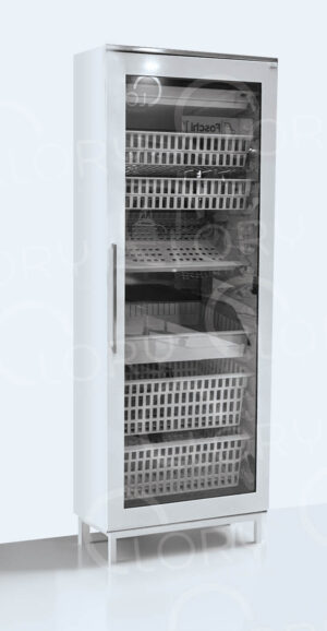 Multifunctional cabinet on feet with 1 door