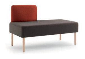 2-seater sofa with backrest
