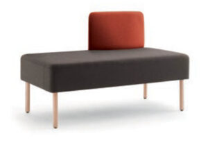 2-seater sofa with backrest