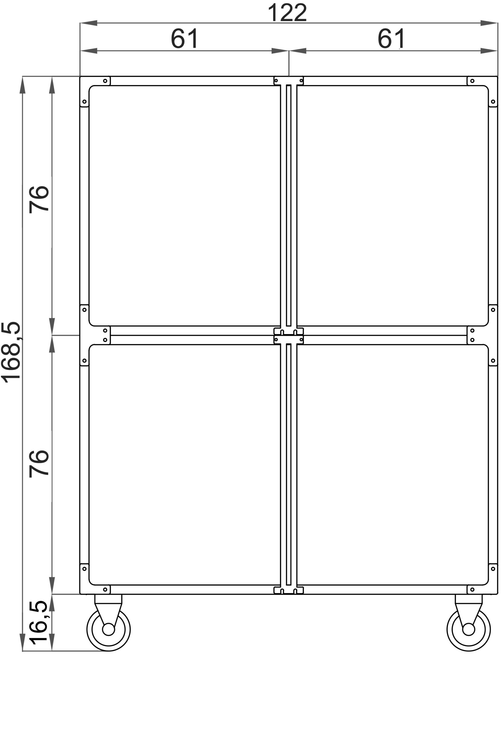 Pvc cage 4 seats on wheels - Image 2