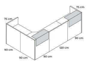 Modular reception desk