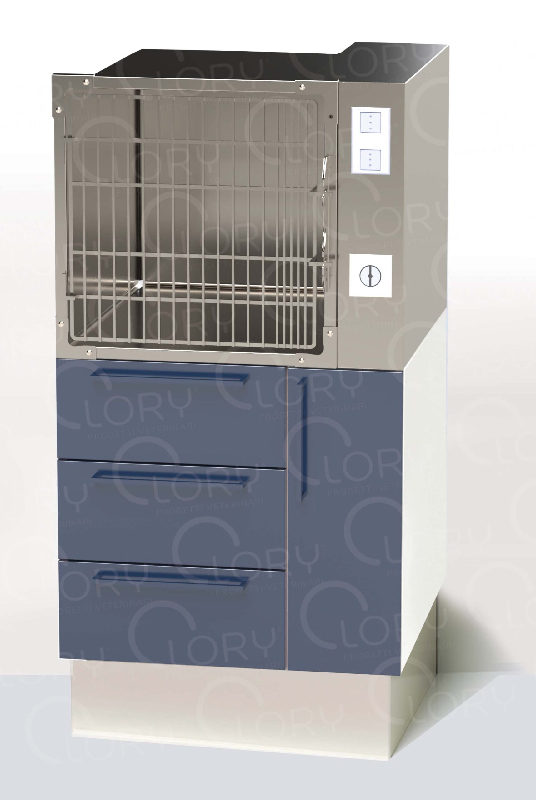 Intensive cage for magnetotherapy and patient warming