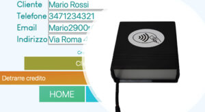 Programmatore di tessere RFID + gestionale clienti in cloud