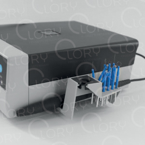 Holder for handpiece and electrodes