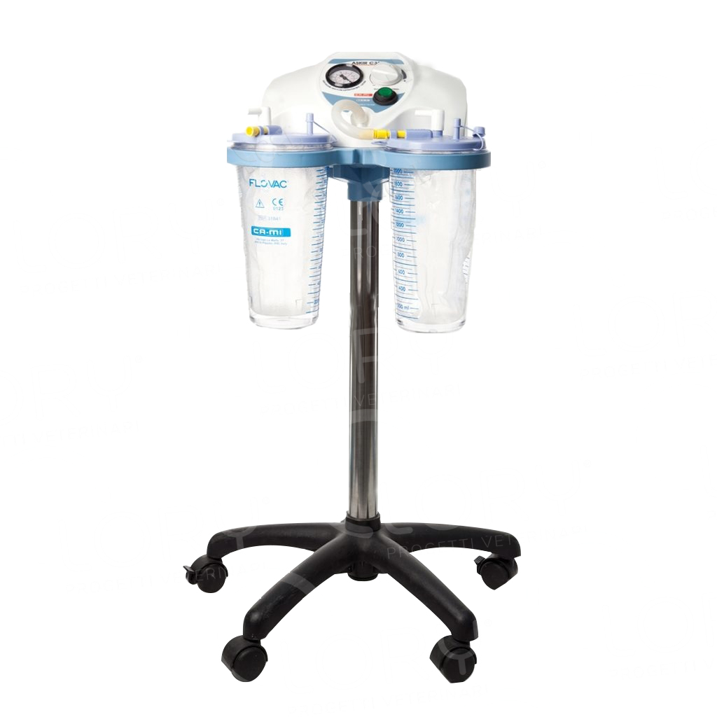 Surgical aspirator on stand