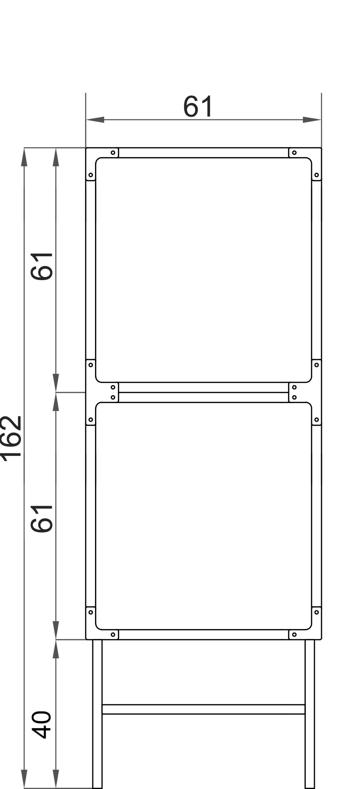 Gabbia in pvc 2 posti - immagine 2